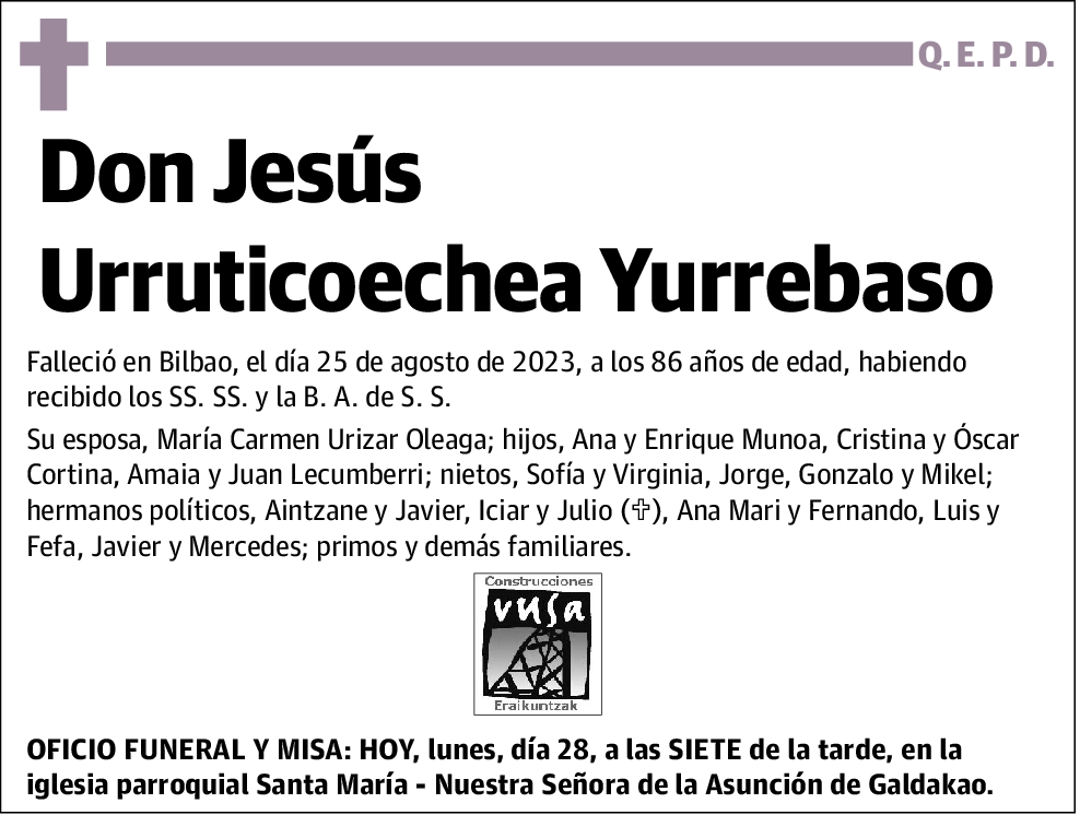 Jesus Urruticoechea Yurrebaso