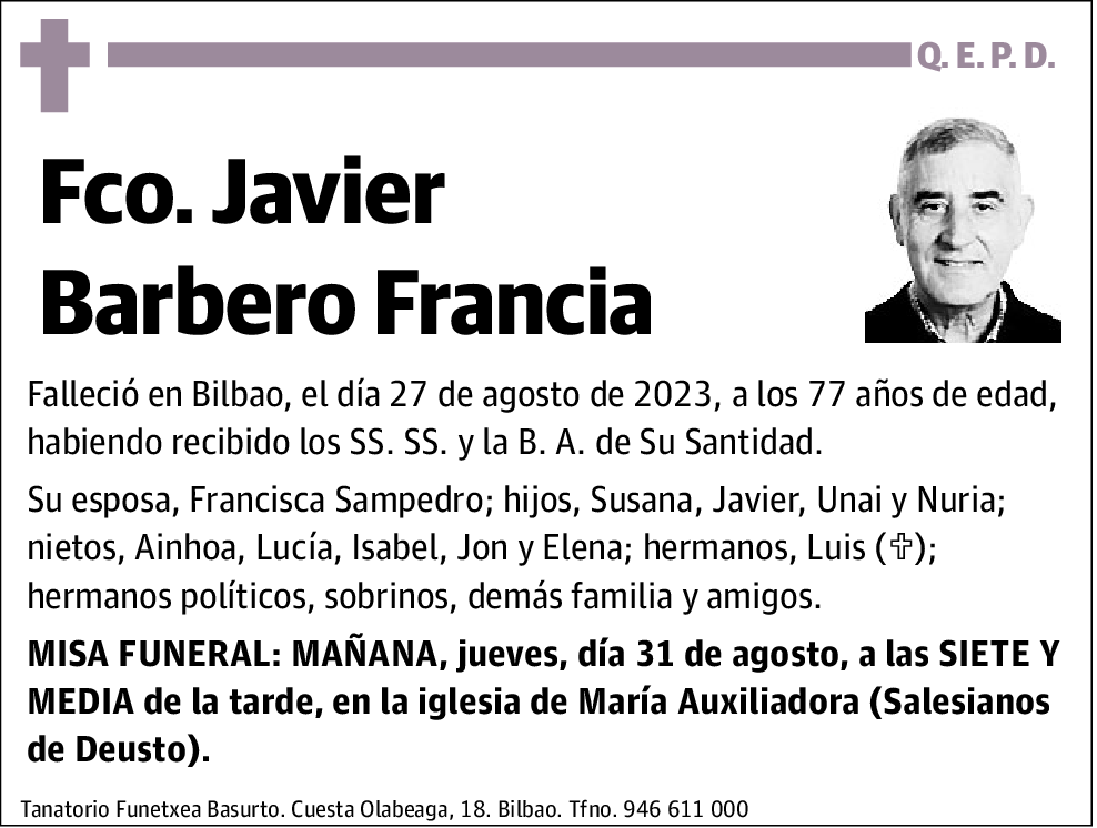 Fco. Javier Barbero Francia