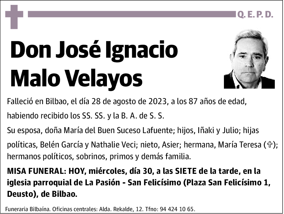 José Ignacio Malo Velayos