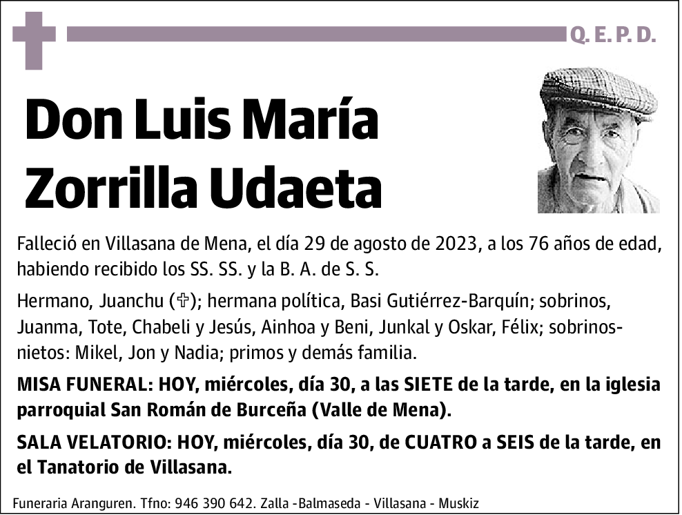 Luis María Zorrilla Udaeta