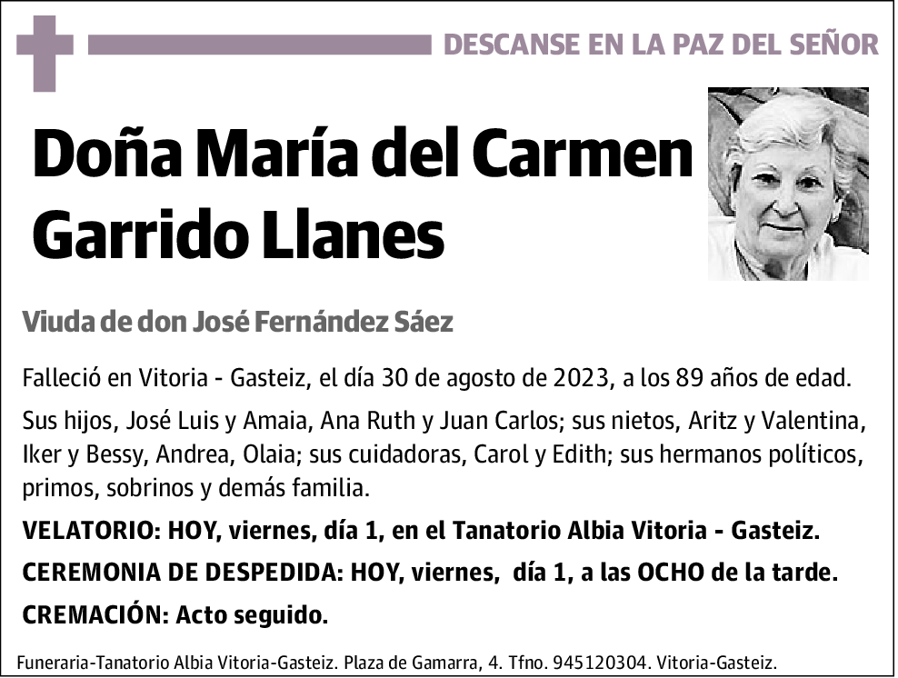 María del Carmen Garrido Llanes