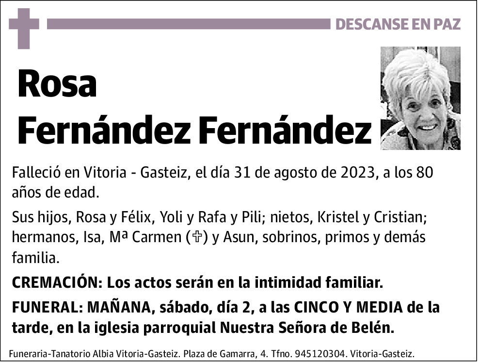 Rosa Fernández Fernández