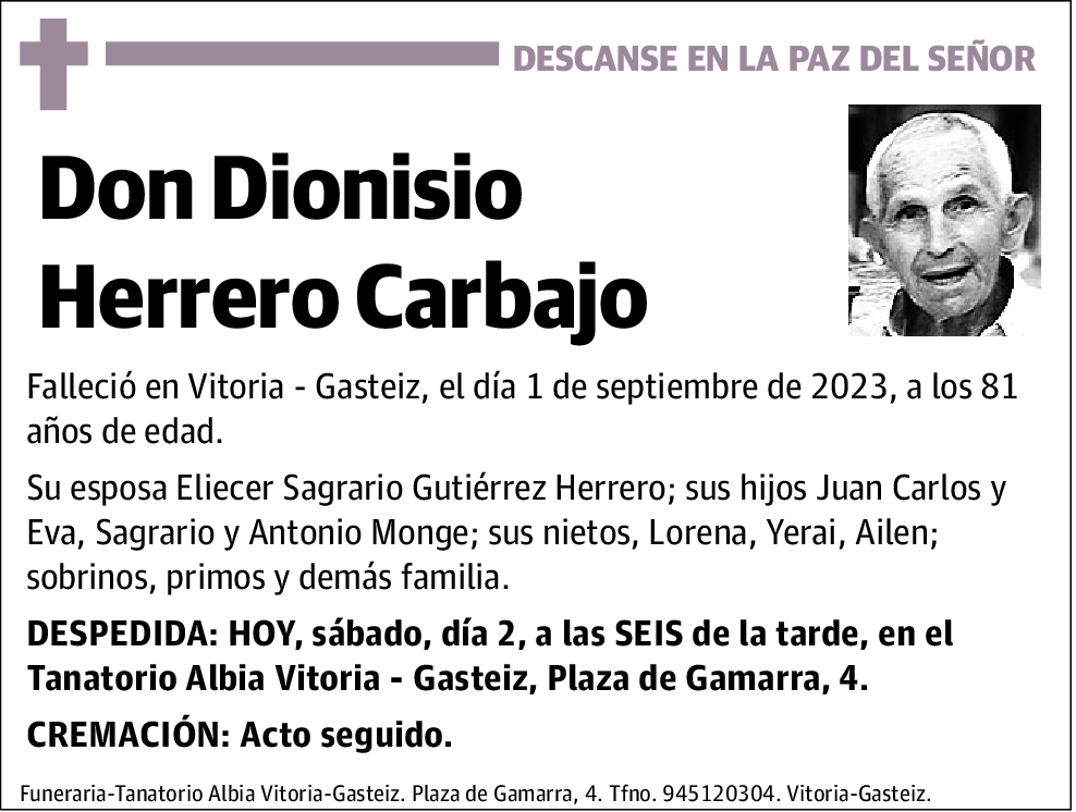 Dionisio Herrero Carbajo