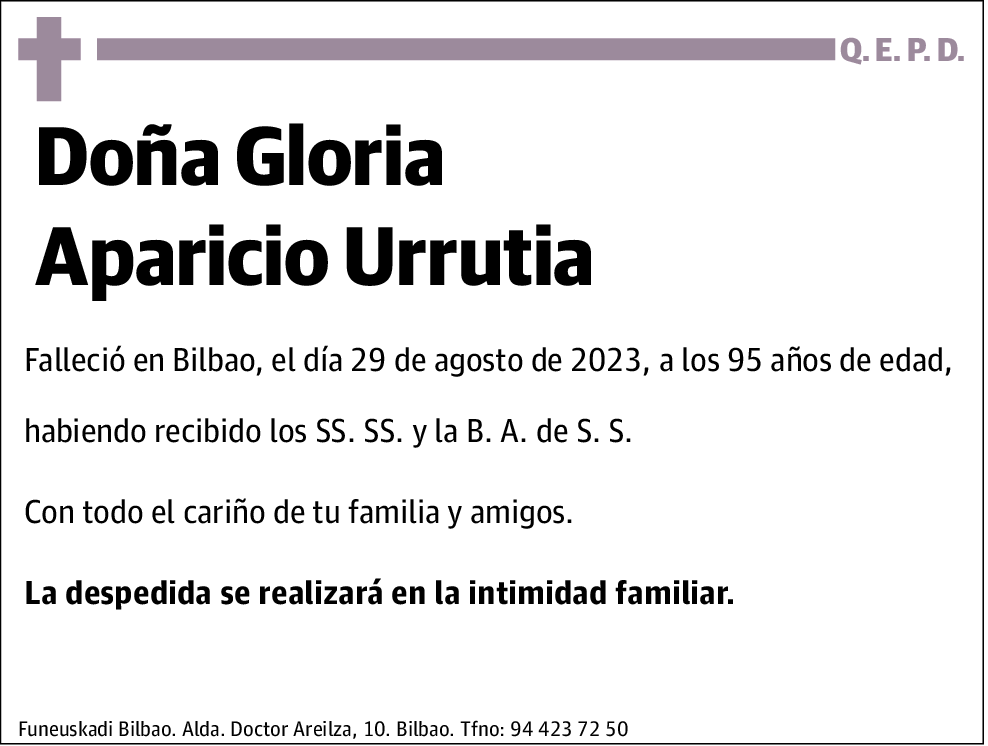 Gloria Aparicio Urrutia