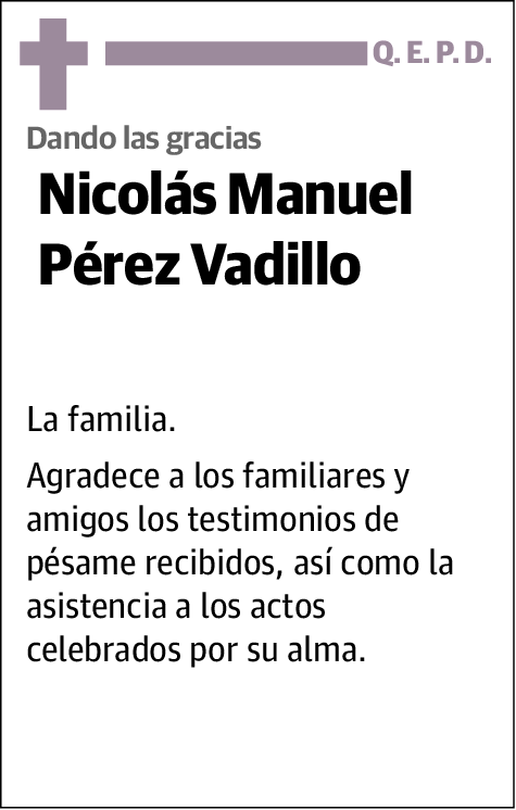 Nicolás Manuel Pérez Vadillo