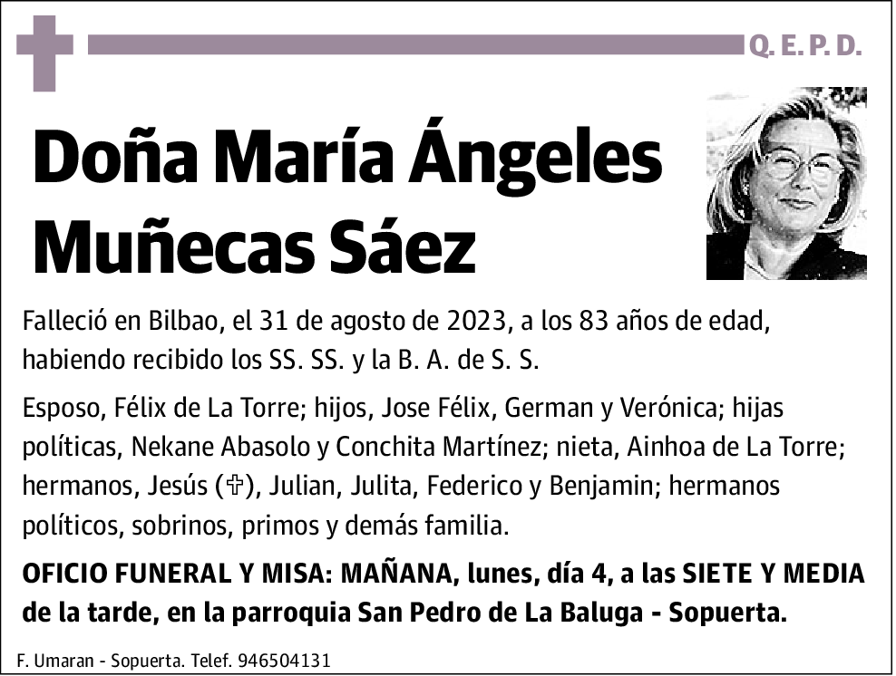 María Ángeles Muñecas Saez