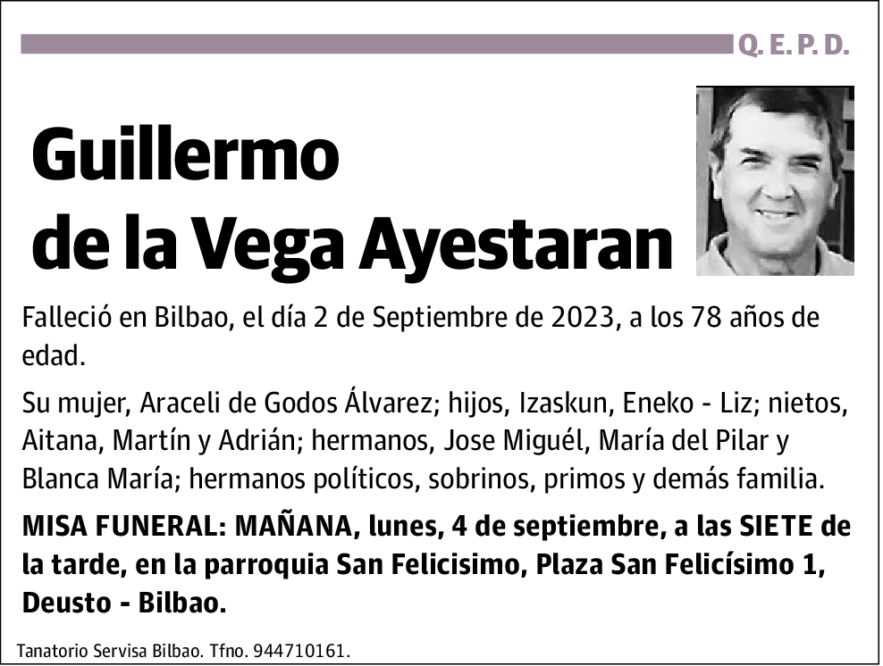 Guillermo de la Vega Ayestaran