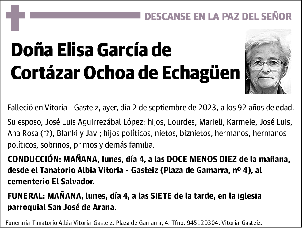 Elisa García de Cortázar Ochoa de Echagüen