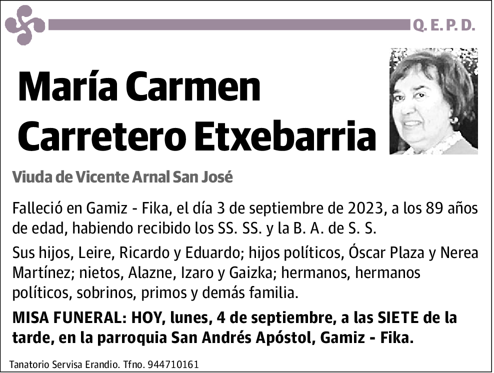 María Carmen Carretero Etxebarria