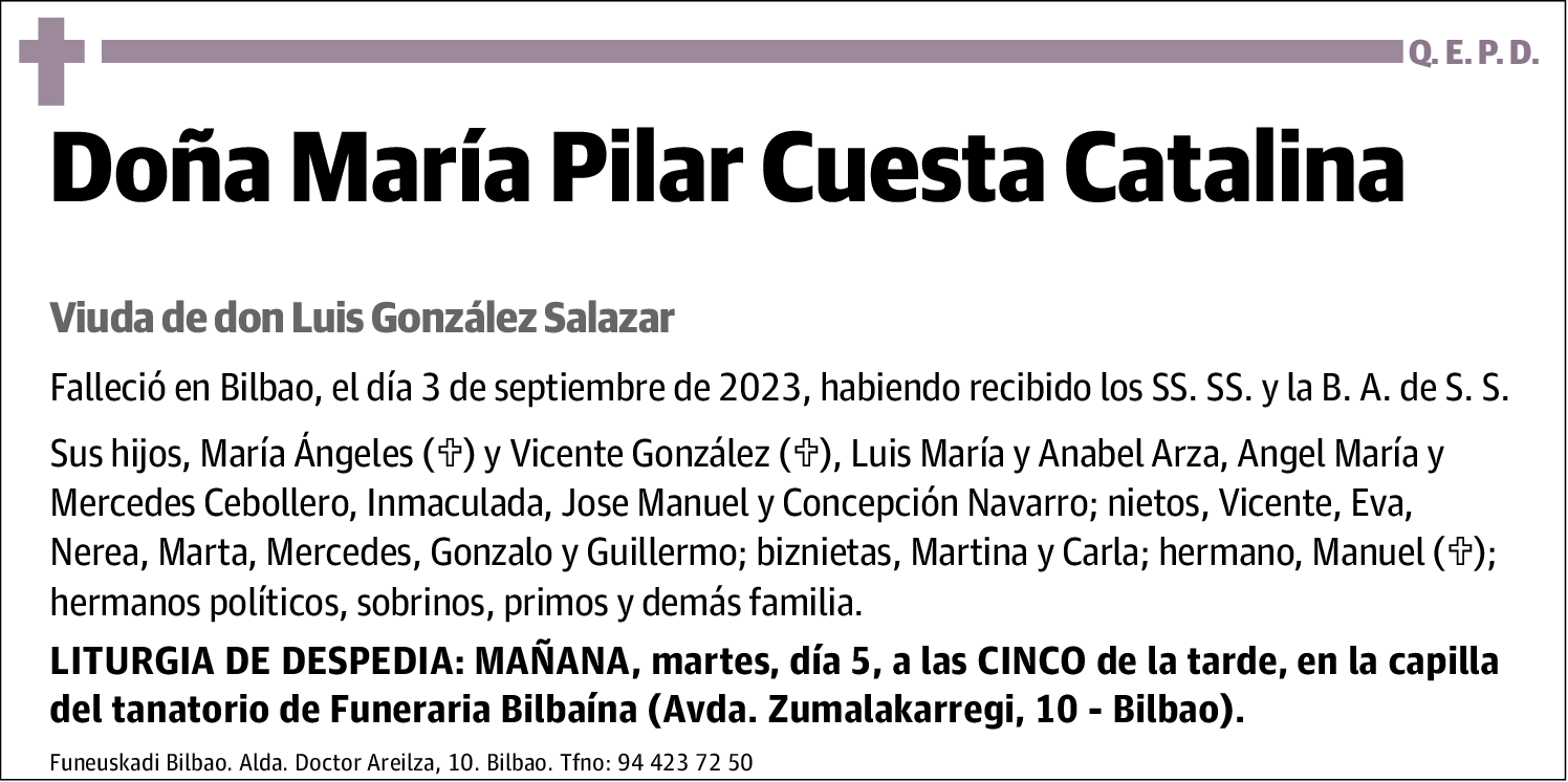 María Pilar Cuesta Catalina