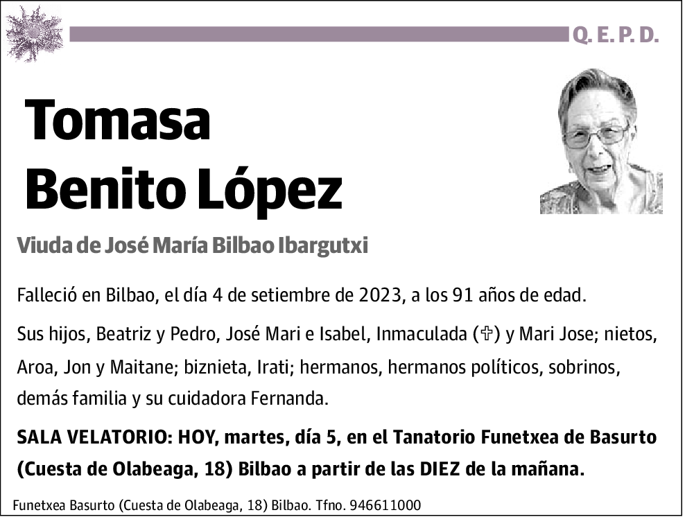 Tomasa Benito López