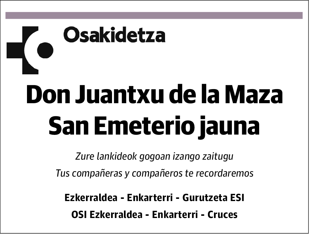 Juantxu de la Maza San Emeterio