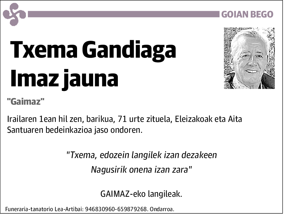 Txema Gandiaga Imaz