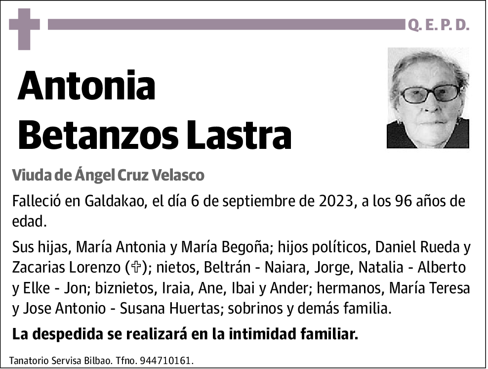 Antonia Betanzos Lastra