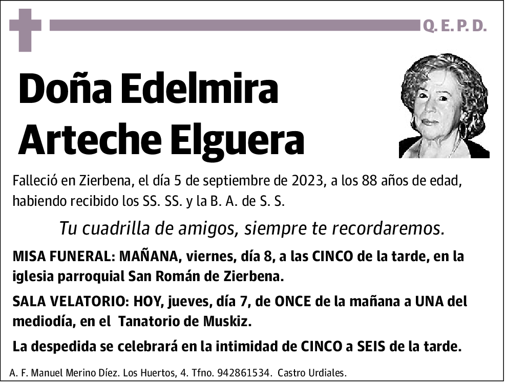 Edelmira Arteche Elguera