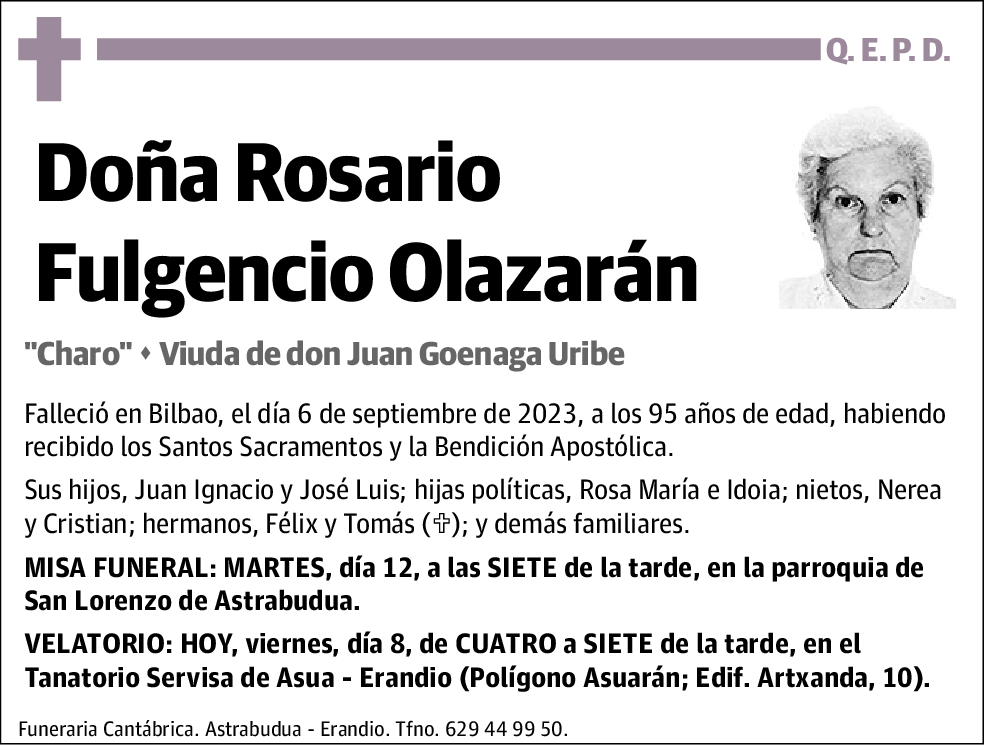 Rosario Fulgencio Olazarán