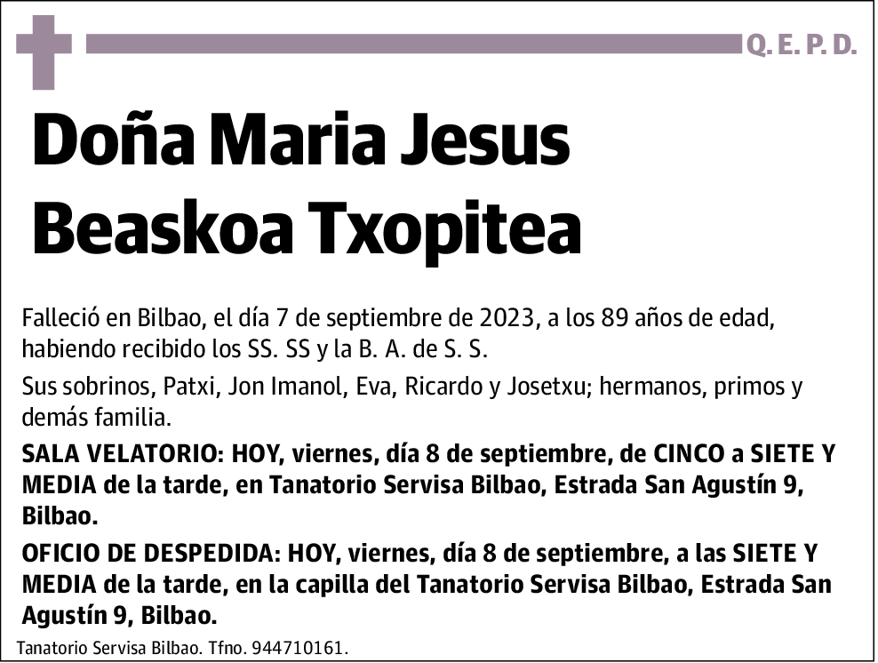 Maria Jesus Beaskoa Txopieta