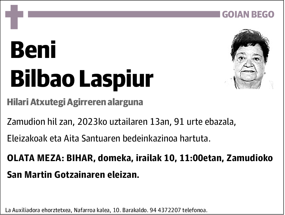 Beni Bilbao Laspiur