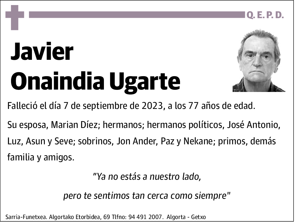 Javier Onaindia Ugarte