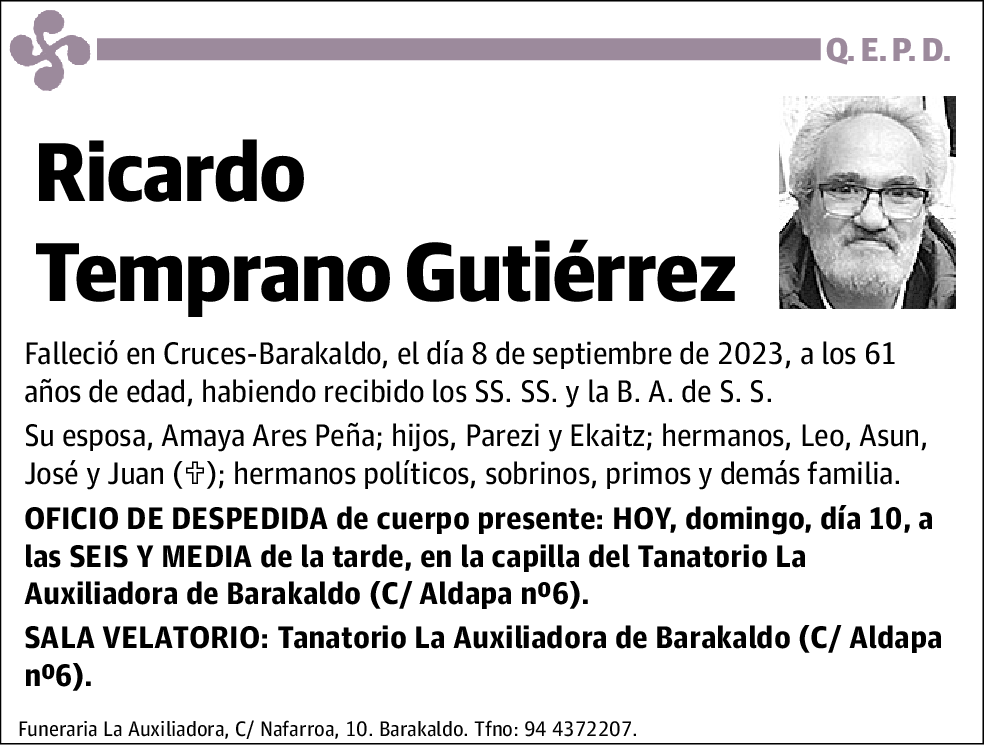 Ricardo Temprano Gutiérrez