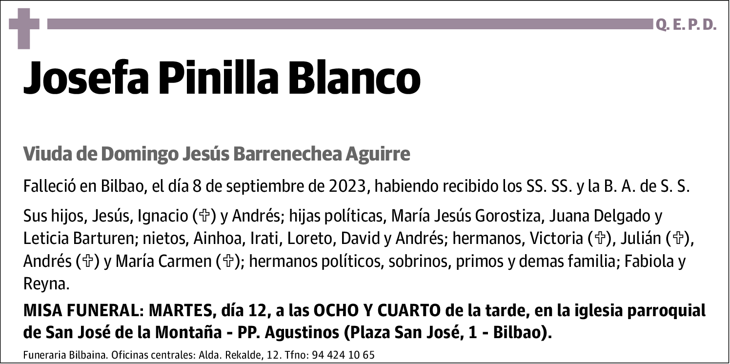 Josefa Pinilla Blanco