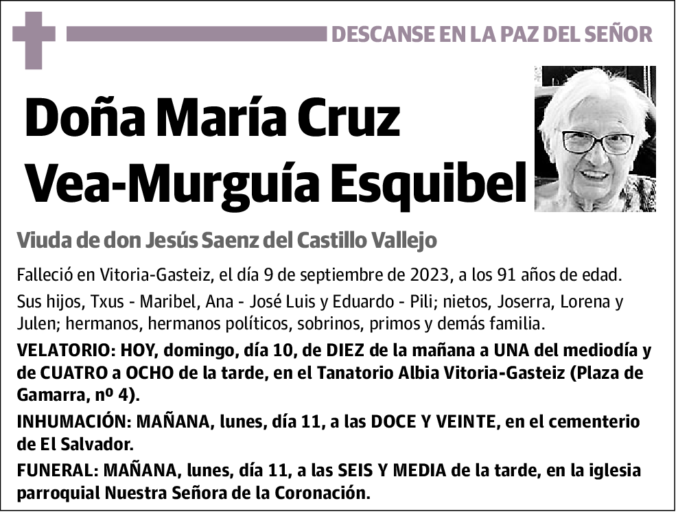 María Cruz Vea-Murguía Esquibel