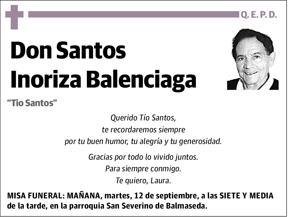 Santos Inoriza Balenciaga