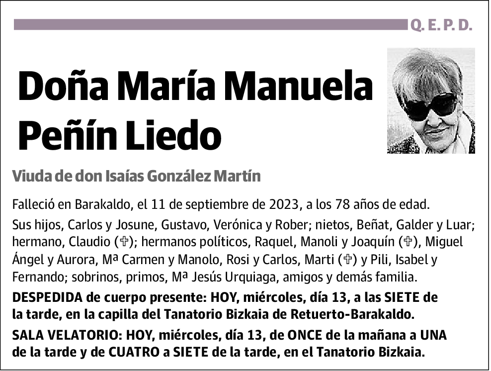 María Manuela Peñín Liedo