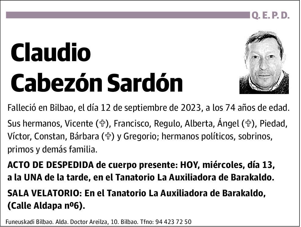 Claudio Cabezón Sardón