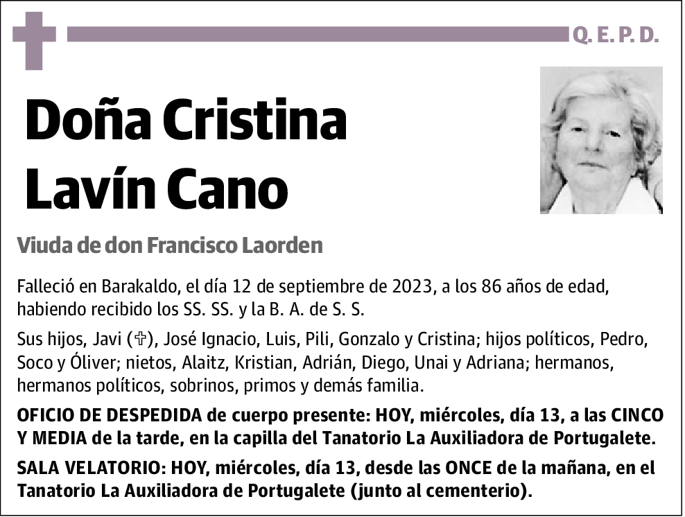 Cristina Lavín Cano