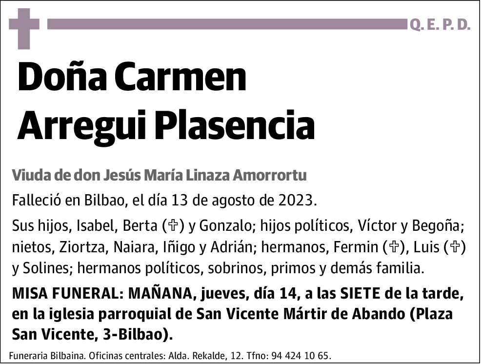 Carmen Arregui Plasencia