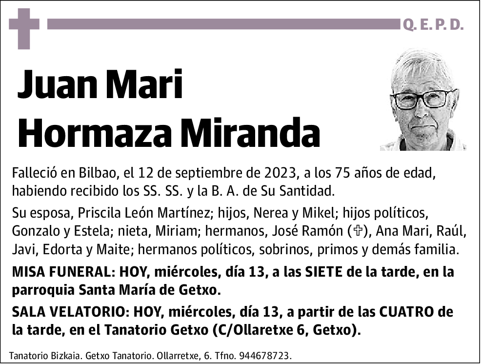 Juan Mari Hormaza Miranda