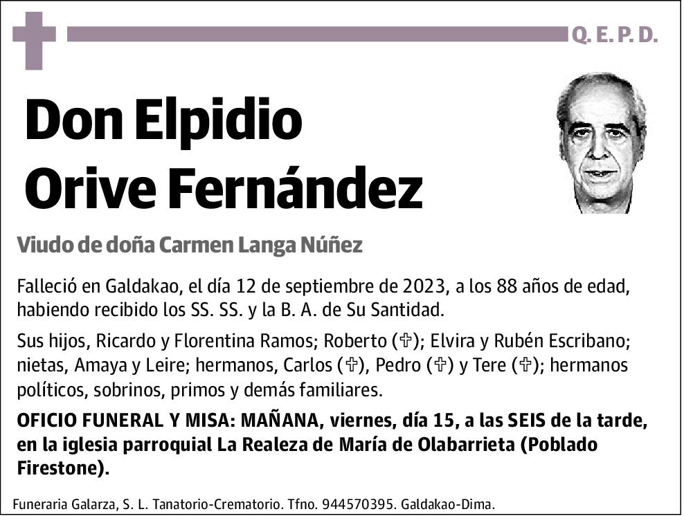 Orive Fernández Elpidio