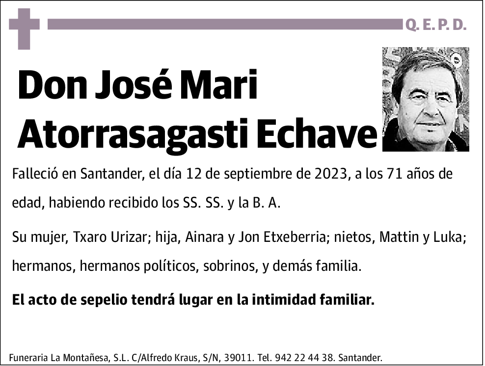 Jose Mari Atorrasagasti Echave