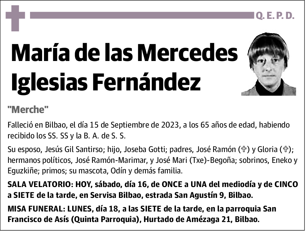 María de las Mercedes Iglesias Fernández