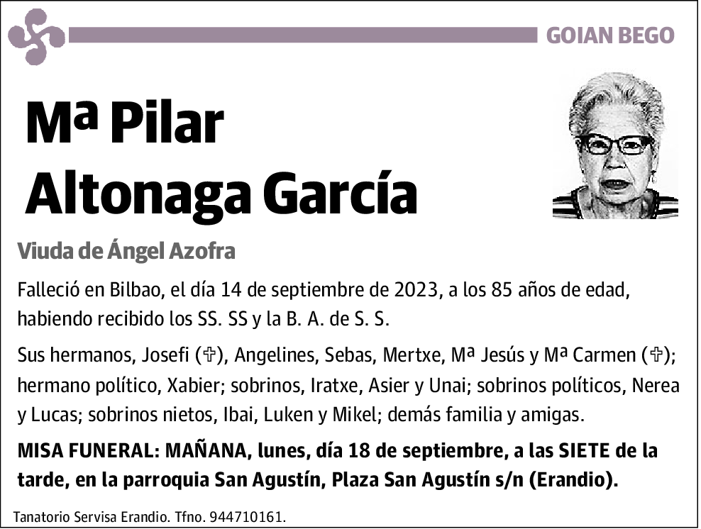 Mª Pilar Altonaga García