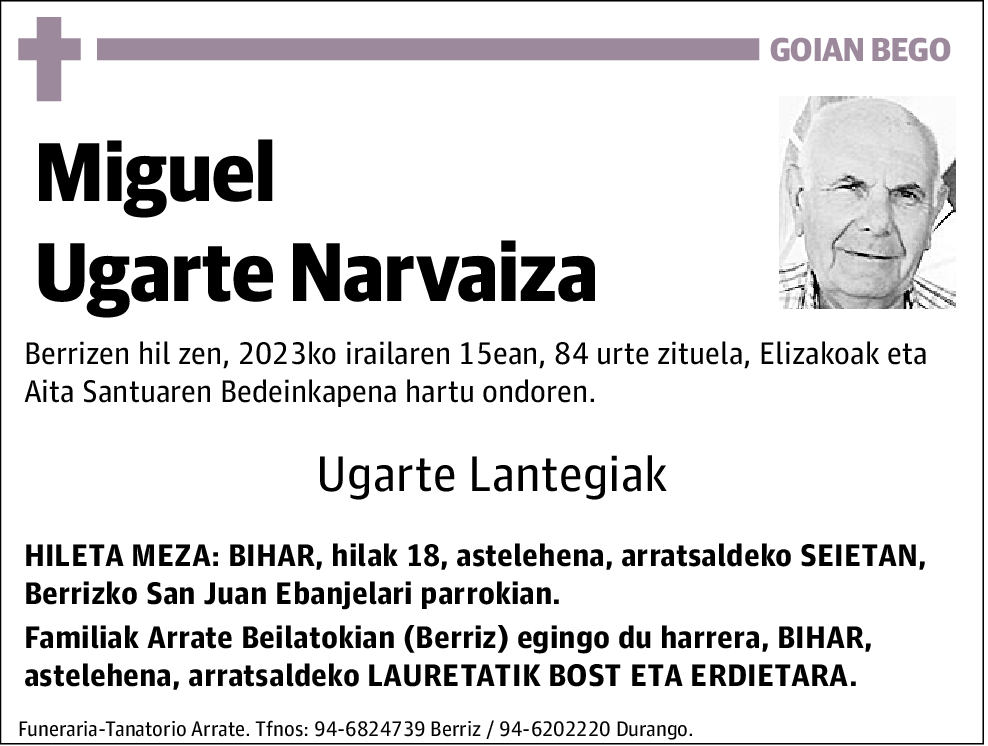 Miguel Ugarte Narvaiza