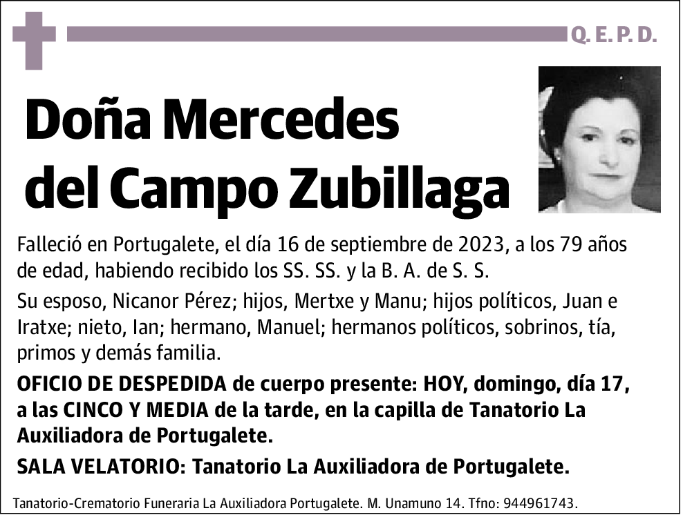 Mercedes del Campo Zubillaga