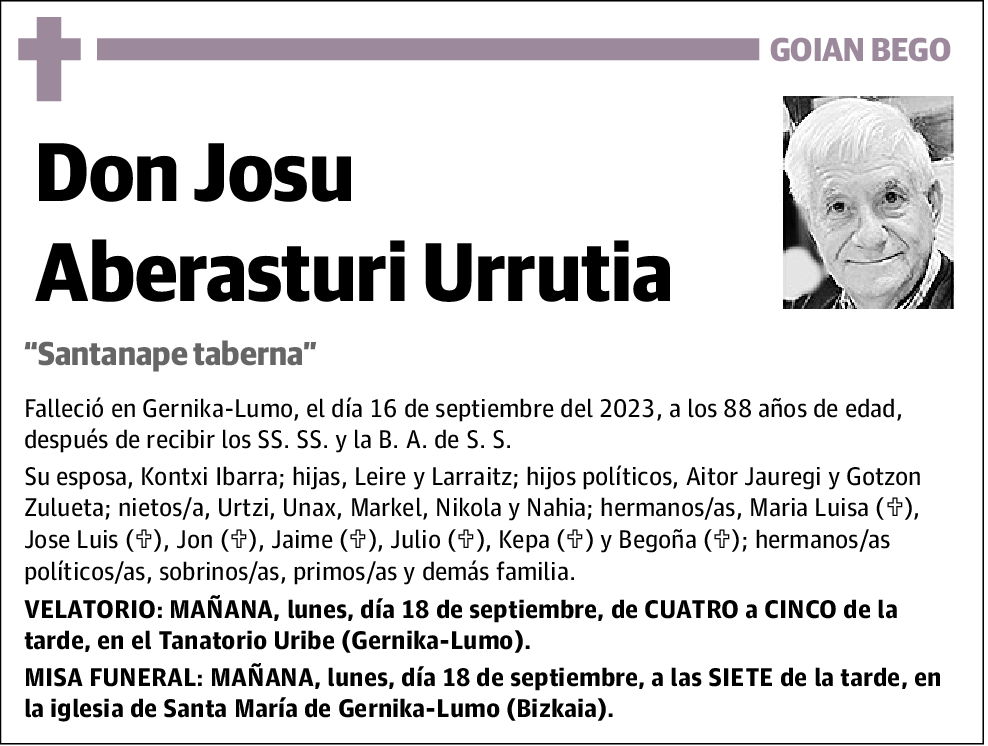 Josu Aberasturi Urrutia