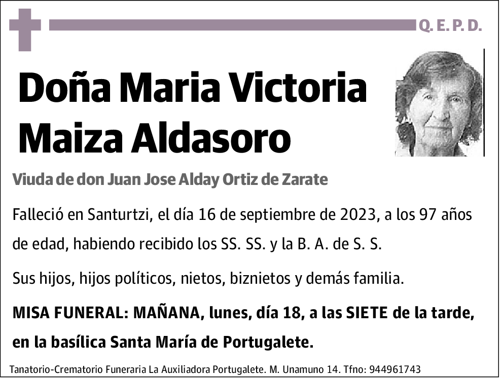 María Victoria Maiza Aldasoro