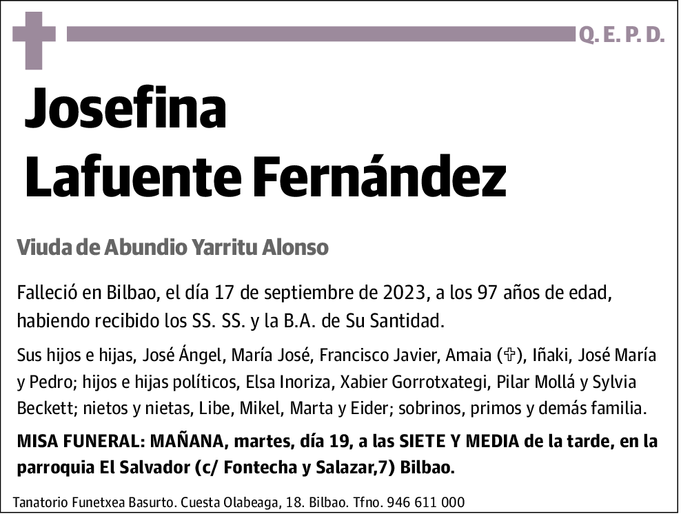 Josefina Lafuente Fernández