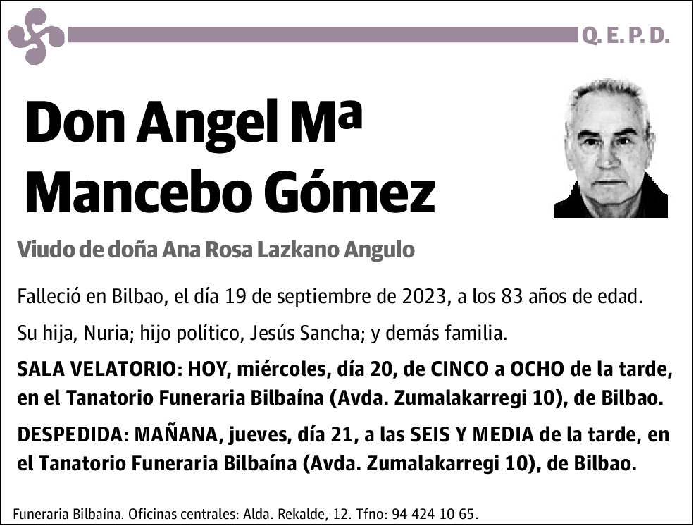 Angel Mª Mancebo Gómez