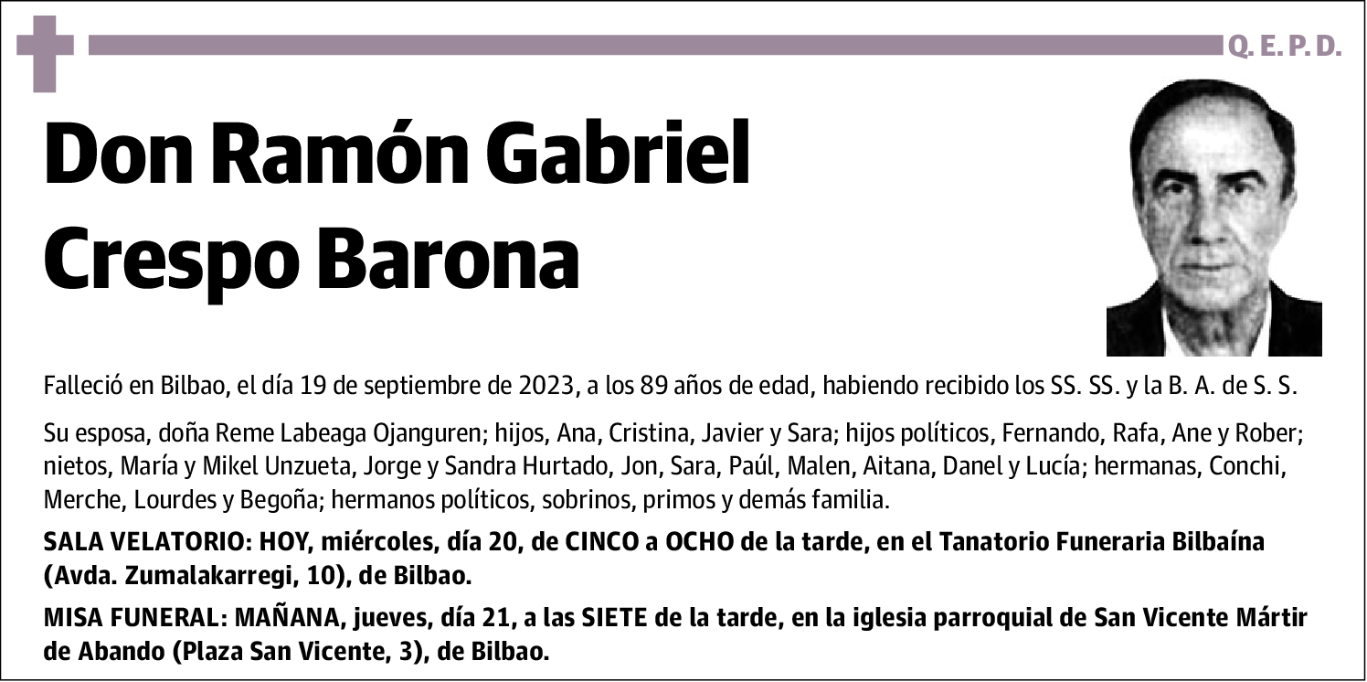 Ramón Gabriel Crespo Barona