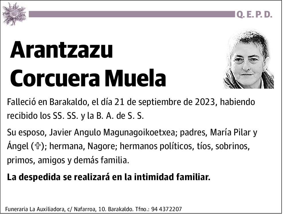 Arantzazu Corcuera Muela