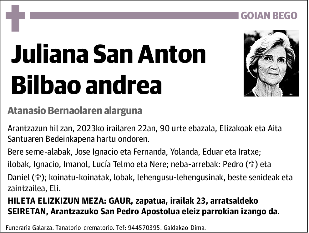 Juliana San Anton Bilbao