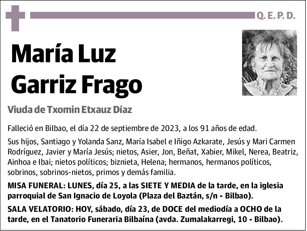 María Luz Garriz Frago