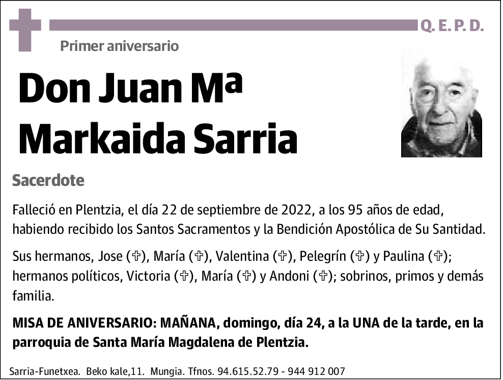 Juan Mª Markaida Sarria