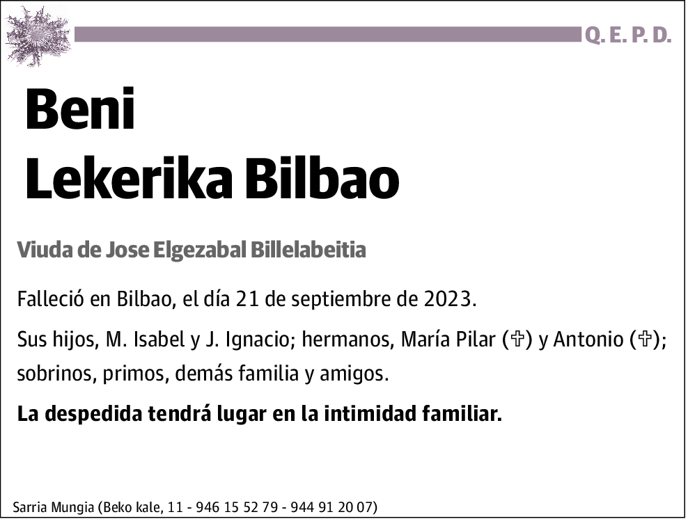 Beni Lekerika Bilbao