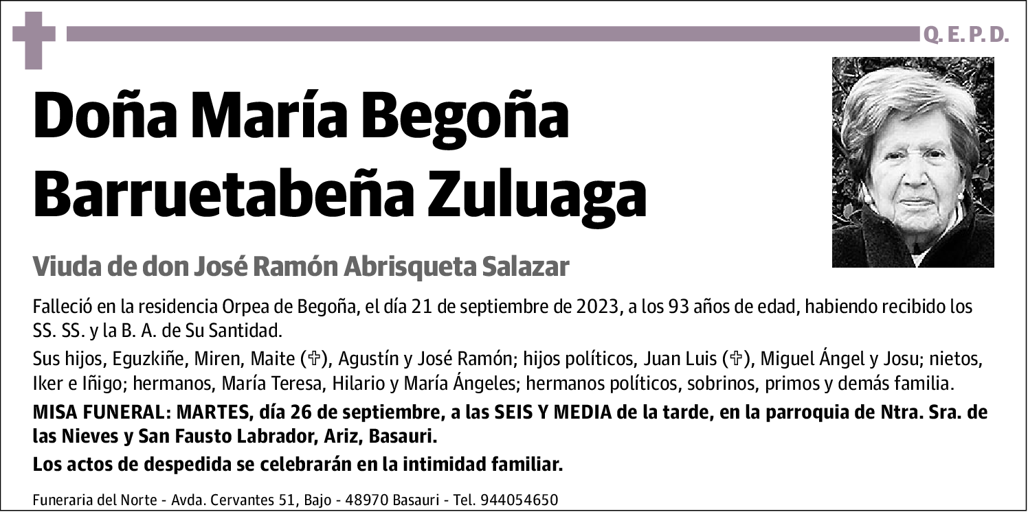 María Begoña Barruetabeña Zuluaga