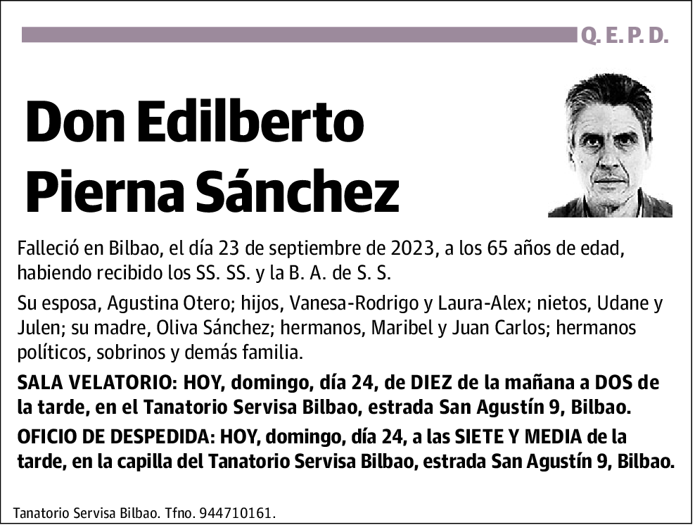 Edilberto Pierna Sanchez